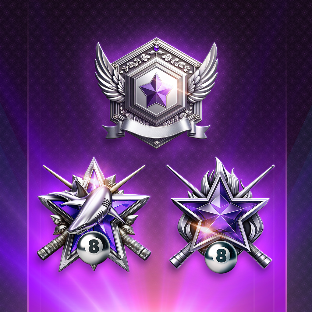 Pool Masters Pre-launch Achievement Badges